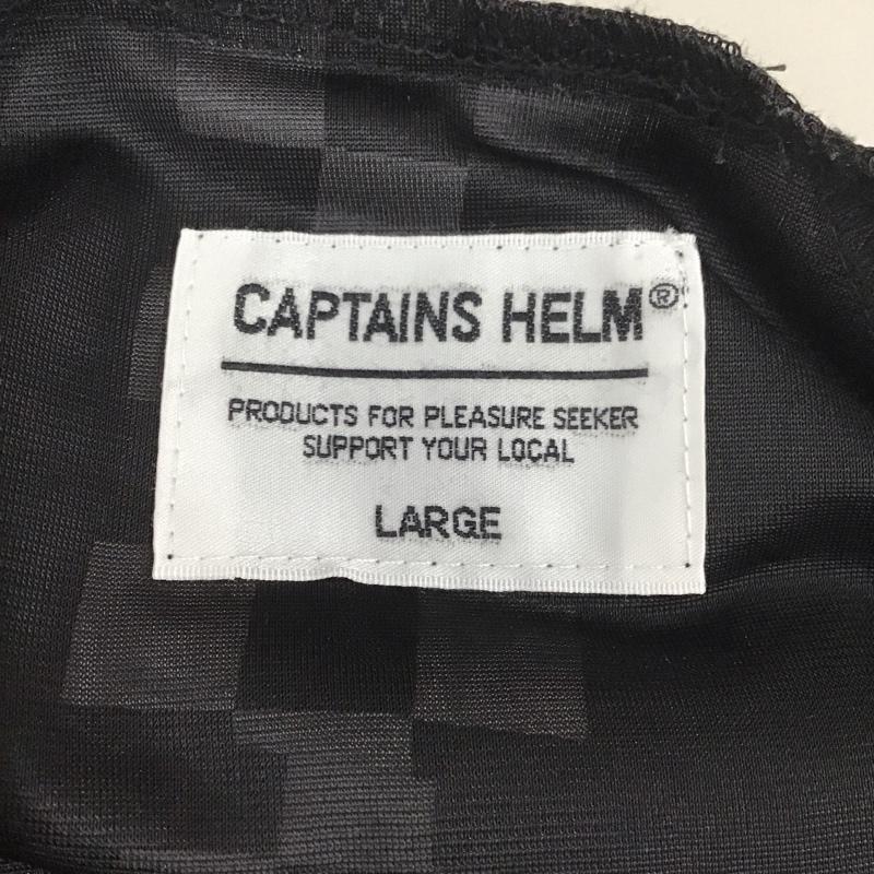 キャプテンズヘルム Captains Helm パーカー 長袖 長袖パーカー フード付きパーカー プルオーバー L ロゴ、文字 白 / ホワイト / X 黒 / ブラック /  メンズ USED 古着 中古 10111812
