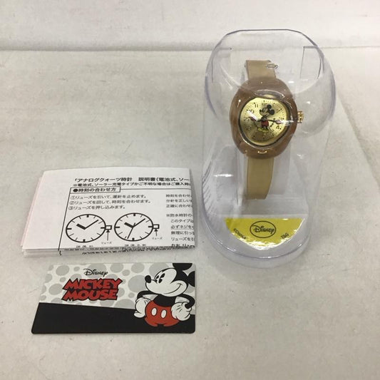 ディズニー Disney 腕時計 アナログ（クォーツ式） DisneyMickey Watch  茶 / ブラウン /  レディース USED 古着 中古 10136184