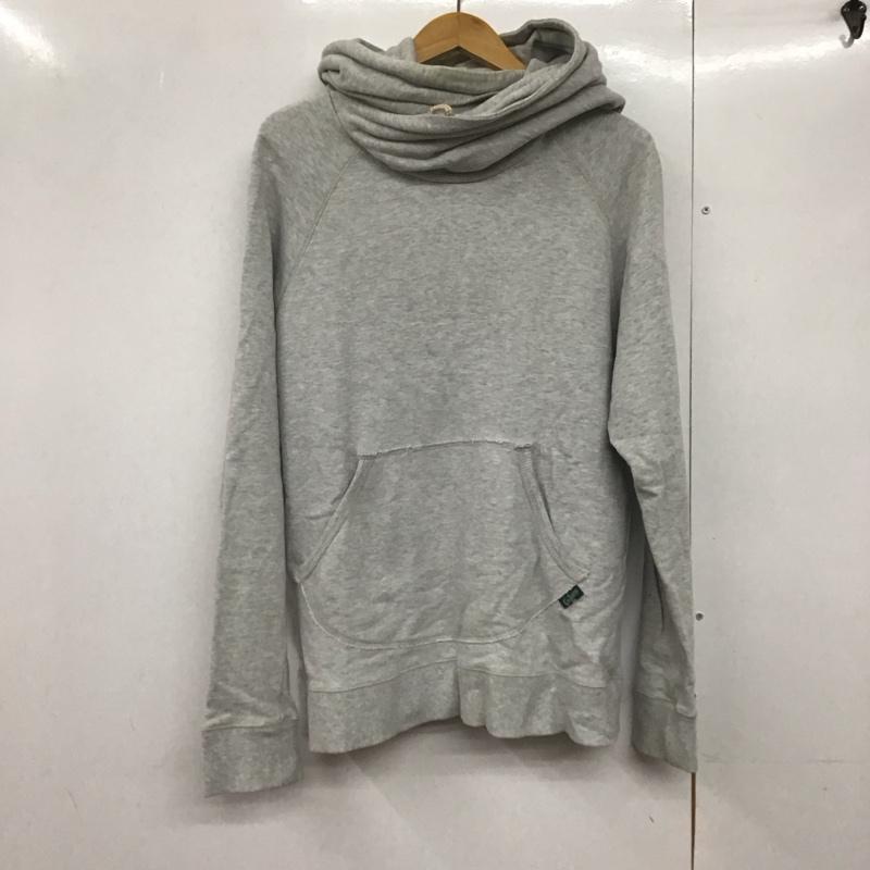 ゴーヘンプ GOHEMP パーカー 長袖 長袖トレーナー スウェット プルオーバー XL 無地 灰 / グレー /  メンズ USED 古着 中古 10143118