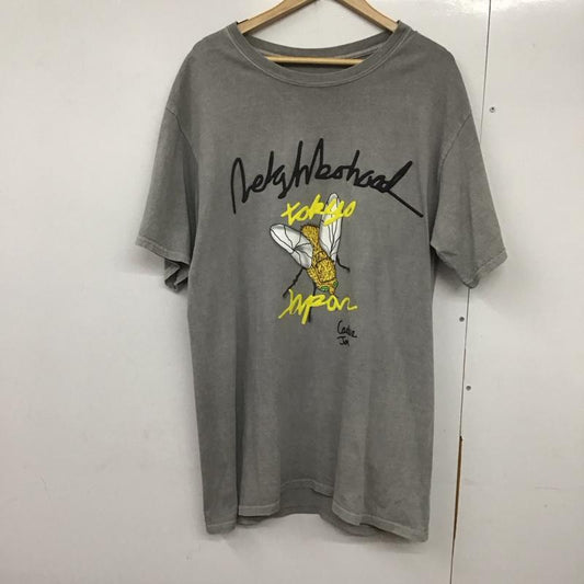 ネイバーフッド NEIGHBORHOOD Tシャツ 半袖 半袖カットソー プリントTシャツ クルーネックカットソー cactusjack L プリント 灰 / グレー /  メンズ USED 古着 中古 10140965