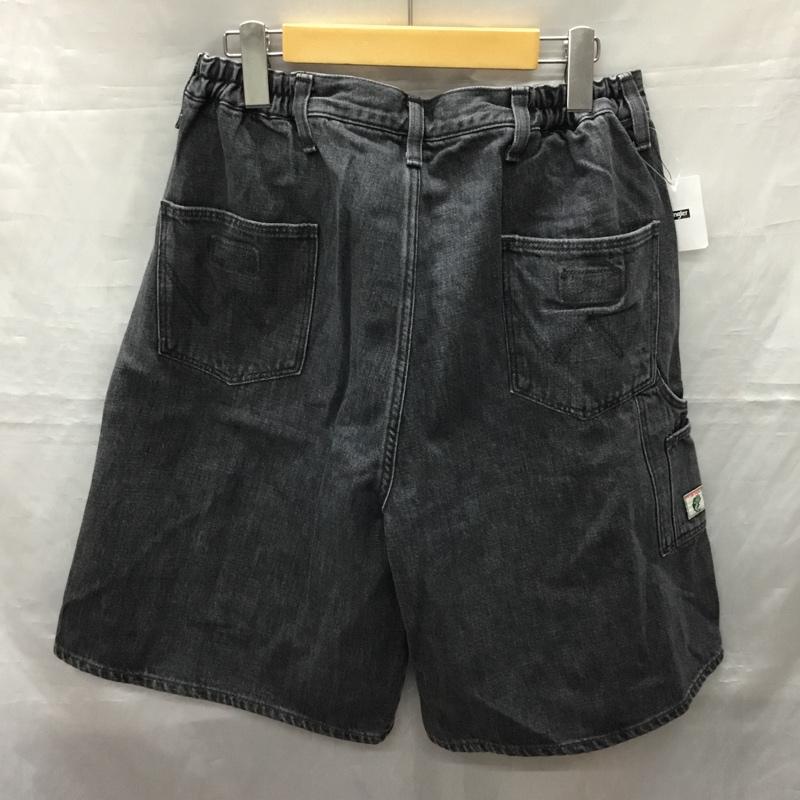 ラングラー Wrangler パンツ デニム、ジーンズ デニムパンツ ショートパンツ ハーフパンツ L 無地 黒 / ブラック /  メンズ USED 古着 中古 10121620