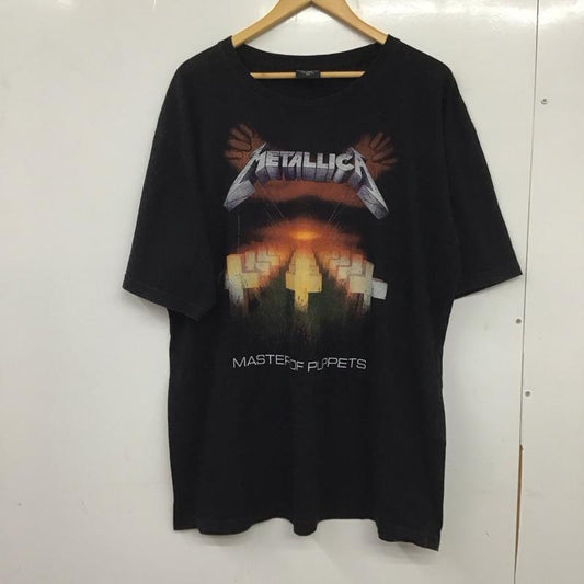 古着 USED Tシャツ 半袖 半袖カットソー プリントTシャツ クルーネックカットソー XXL プリント 黒 / ブラック /  メンズ USED 古着 中古 10138195