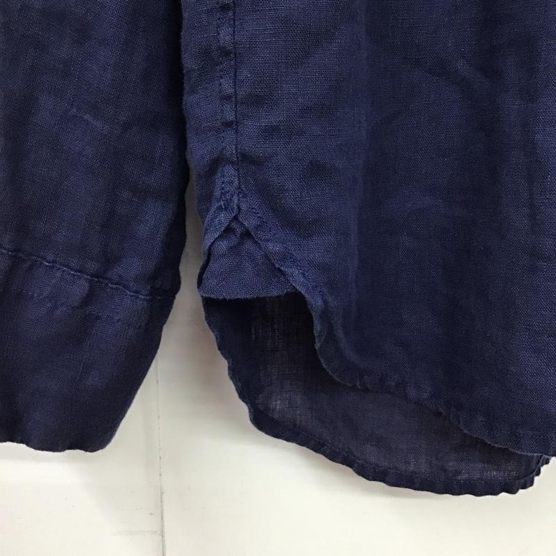 マリネロ MARINERO シャツ、ブラウス 長袖 長袖シャツ 無地シャツ カラーシャツ 1 無地 紺 / ネイビー /  メンズ USED 古着 中古 10131777