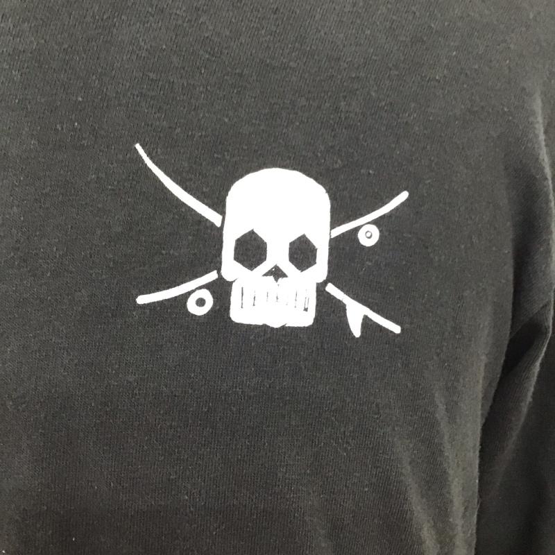 ステューシー STUSSY カットソー 長袖 長袖カットソー クルーネックカットソー ロングスリーブカットソー プリントTシャツ M ロゴ、文字 黒 / ブラック /  メンズ USED 古着 中古 10114713