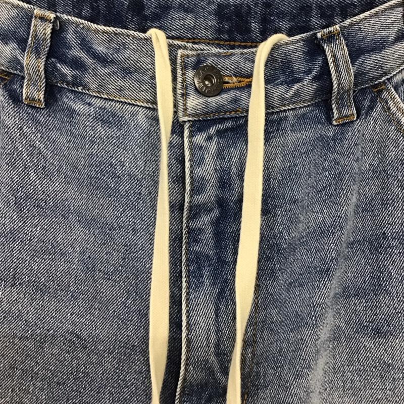 ノーティカ NAUTICA パンツ デニム、ジーンズ デニムパンツ ワイドパンツ カジュアルパンツ L 無地 インディゴ / インディゴ /  メンズ USED 古着 中古 10137487