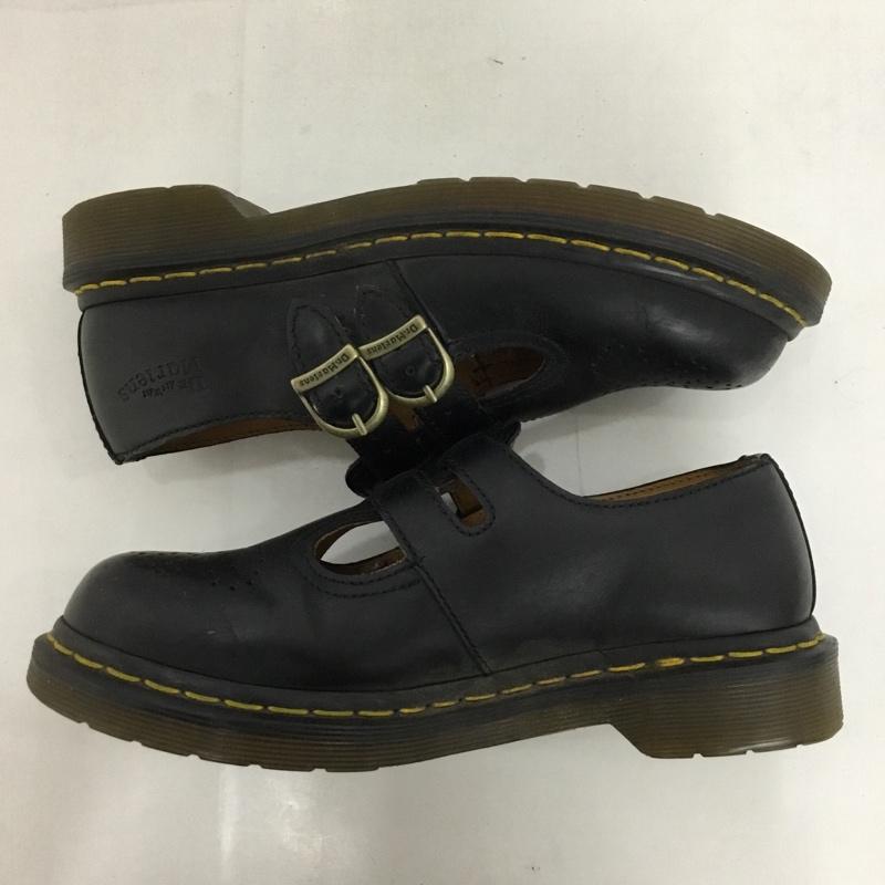 ドクターマーチン Dr.Martens 革靴 革靴 AW004 メダリオン メリージェーン ストラップ UK4 US：6  黒 / ブラック /  レディース USED 古着 中古 10124862