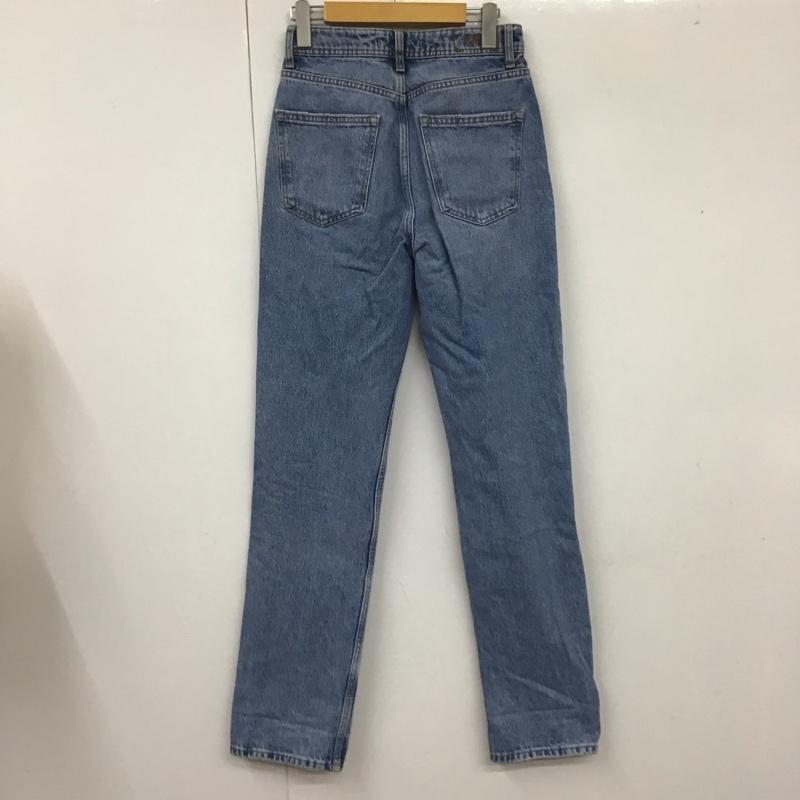 ザラ ZARA パンツ デニム、ジーンズ デニムパンツ ストレートパンツ ワイドパンツ カジュアルパンツ 36 無地 インディゴ / インディゴ /  レディース USED 古着 中古 10109218