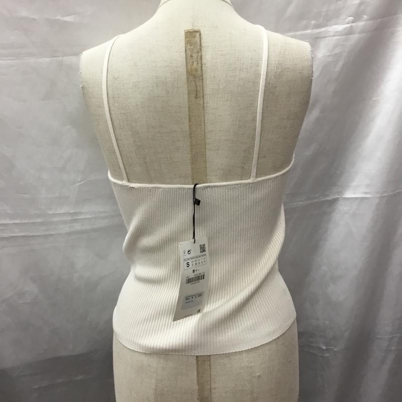 ザラ ZARA キャミソール キャミソール 3519 028 712 リブ タグ付き S 無地 アイボリー / アイボリー /  レディース USED 古着 中古 10115556