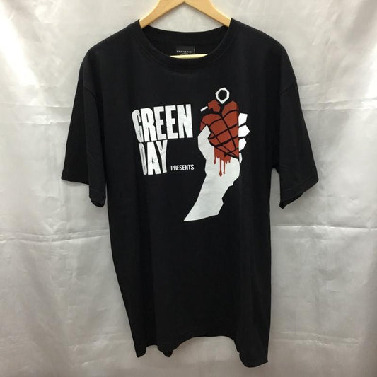 古着 USED Tシャツ 半袖 半袖カットソー プリントTシャツ クルーネックカットソー バンドTシャツ XL プリント 黒 / ブラック /  メンズ USED 古着 中古 10106894