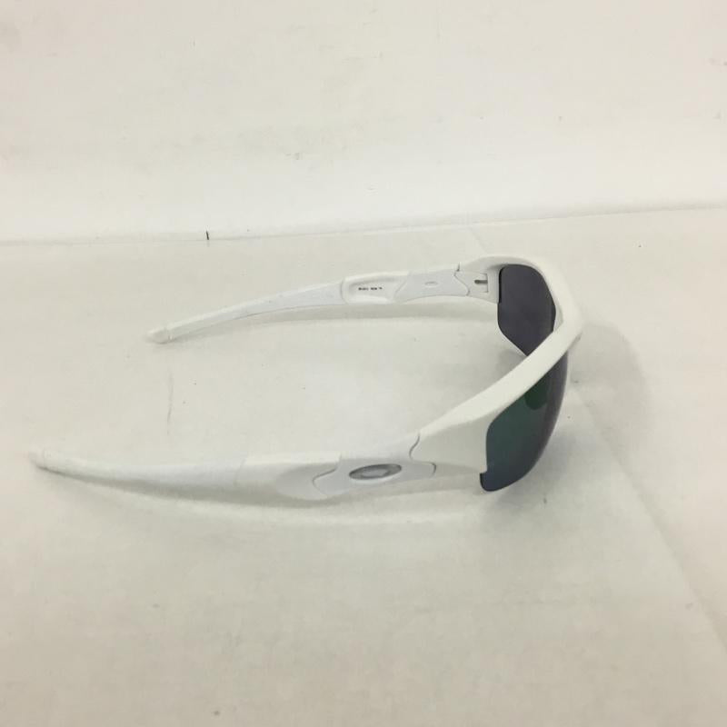 オークリー OAKLEY めがね・サングラス サングラス 26-221J FLAK JACKET スポーツサングラス ミラーレンズ ロゴ、文字 白 / ホワイト /  メンズ USED 古着 中古 10129367