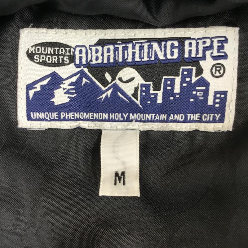 アベイシングエイプ A BATHING APE ジャケット、上着 ダウンジャケット 1860-141-022 JACQUARD ABC CAMO M カモフラージュ柄・迷彩 黒 / ブラック /  メンズ USED 古着 中古 10138533