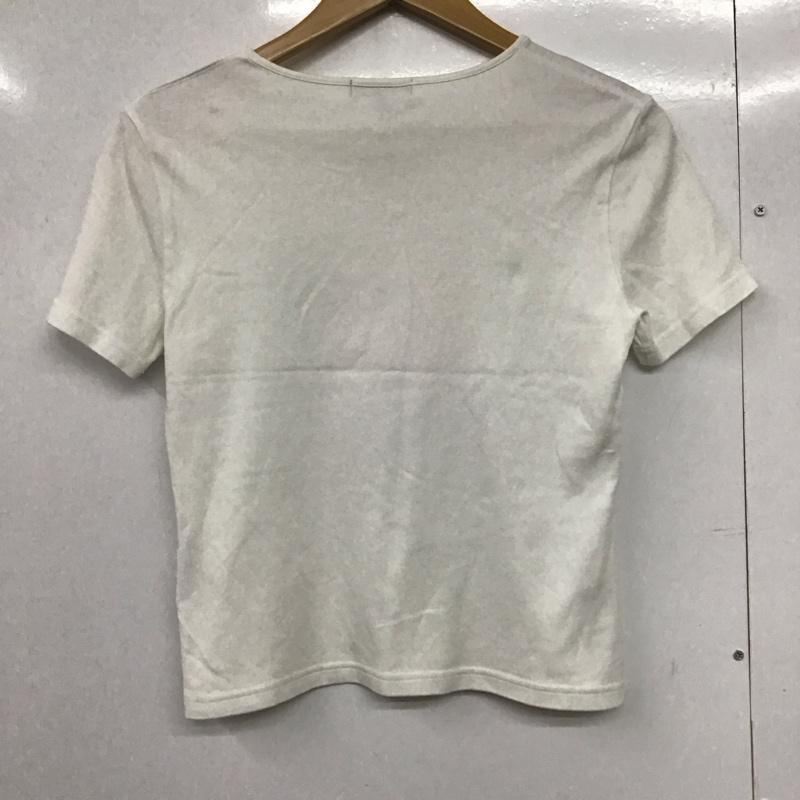 バーバリーロンドン Burberry London Tシャツ 半袖 FAA29-410 キーネック 1 花柄 白 / ホワイト /  レディース USED 古着 中古 10141964