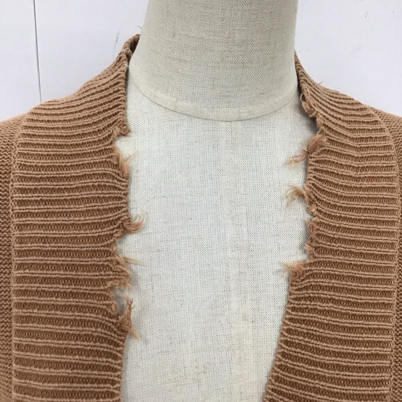 ジーナシス JEANASIS カーディガン 長袖 js062971ad FREE 無地 茶 / ブラウン /  レディース USED 古着 中古 10121188