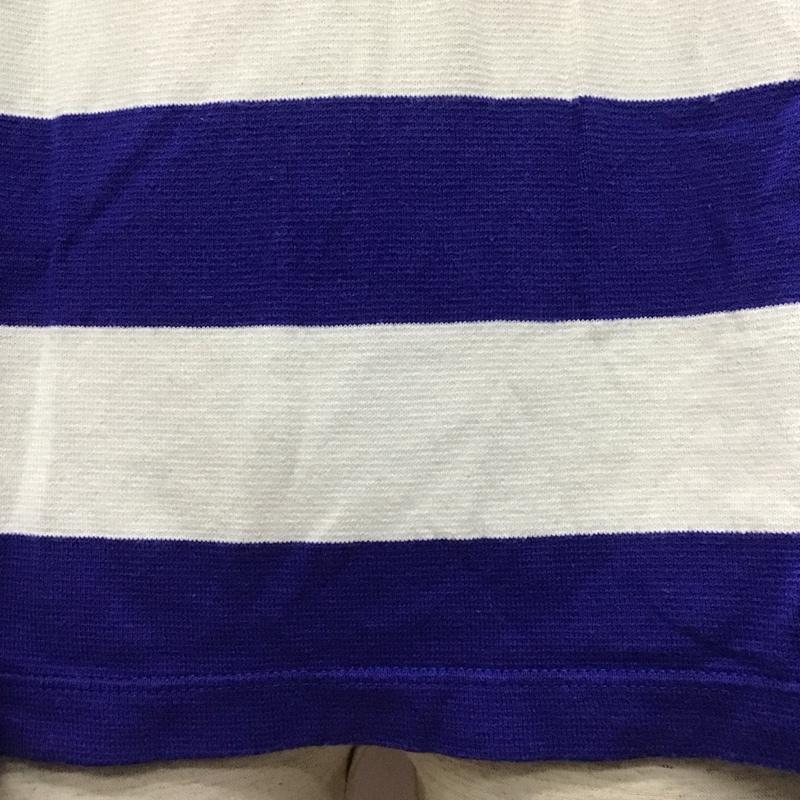 グローバルワーク GLOBAL WORK Tシャツ 半袖 GW021505TB クルーネック XL ボーダー柄 白 / ホワイト / X 青 / ブルー /  メンズ USED 古着 中古 10117053