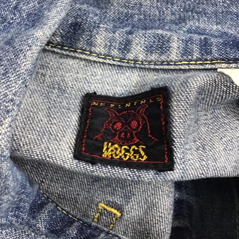 ネペンテス NEPENTHES シャツ、ブラウス 長袖 長袖シャツ デニムシャツ カジュアルシャツ カラーシャツ hoggs m-35タイプ S 無地 インディゴ / インディゴ /  メンズ USED 古着 中古 10120638