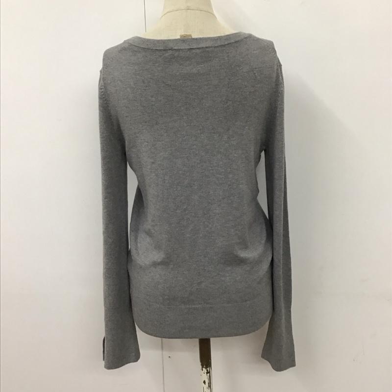 ザラ ZARA ニット、セーター 長袖 1509 125 803 Vネック S 無地 灰 / グレー /  レディース USED 古着 中古 10118467