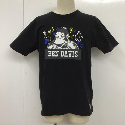 ベンデイビス BEN DAVIS Tシャツ 半袖 半袖カットソー プリントTシャツ クルーネックカットソー L プリント 黒 / ブラック /  メンズ USED 古着 中古 10110730