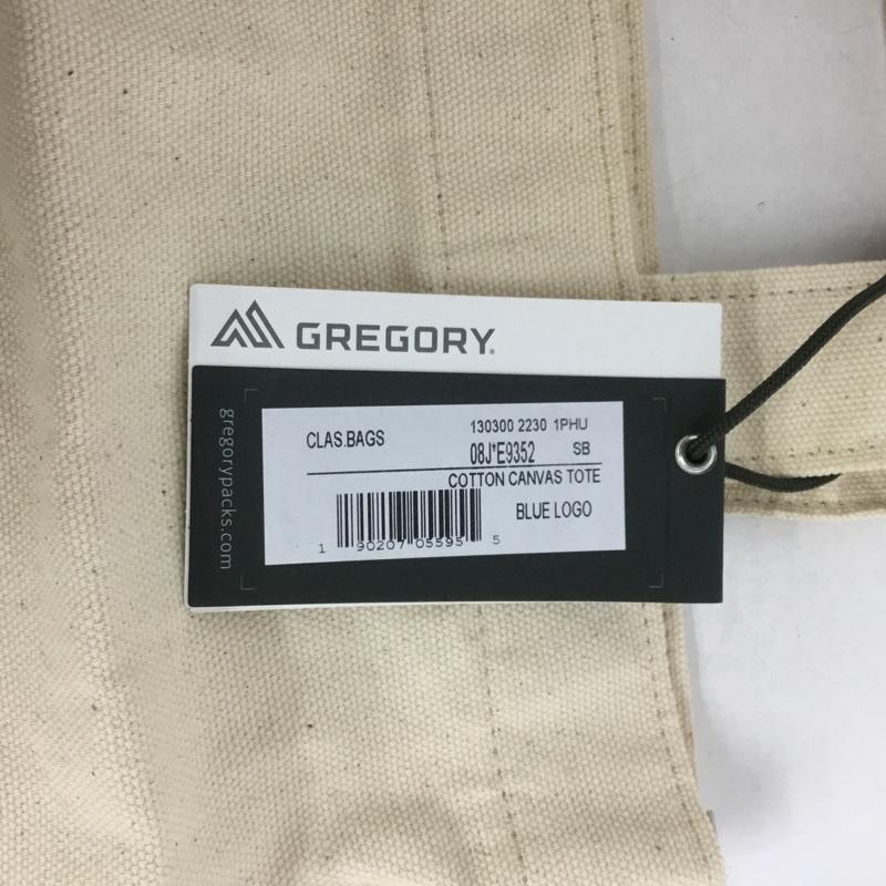 グレゴリー GREGORY トートバッグ トートバッグ コットンキャンバストート タグ付き ロゴ、文字 アイボリー / アイボリー /  メンズ USED 古着 中古 10140207