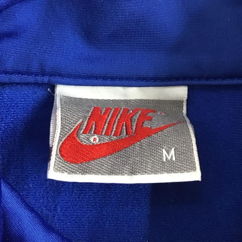 ナイキ NIKE ジャケット、上着 ジャンパー、ブルゾン ジップアップジャケット ジャンパー ジャージ 古着 スポーツウェア M ロゴ、文字 白 / ホワイト / X 青 / ブルー /  メンズ USED 古着 中古 10111624