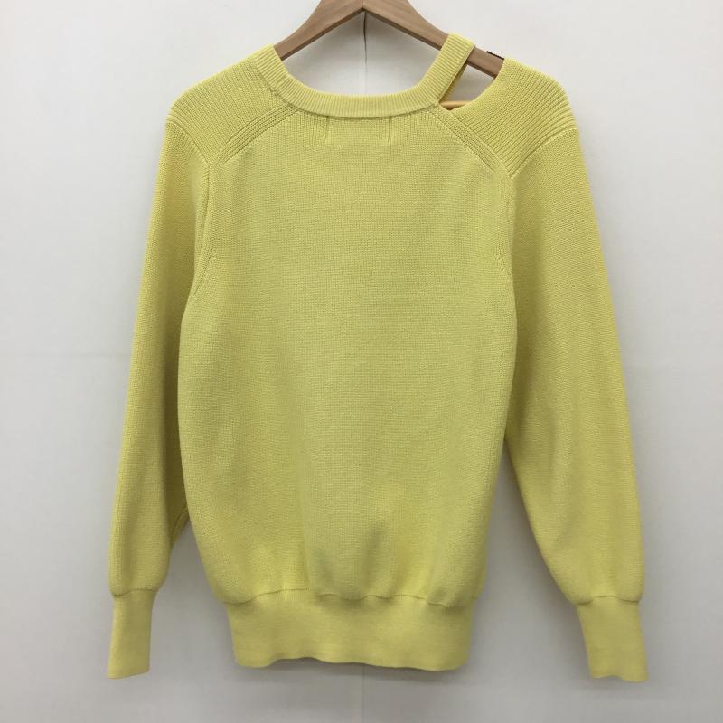 ロペ ROPE  ニット、セーター 長袖 38 無地 黄 / イエロー /  レディース USED 古着 中古 10139804