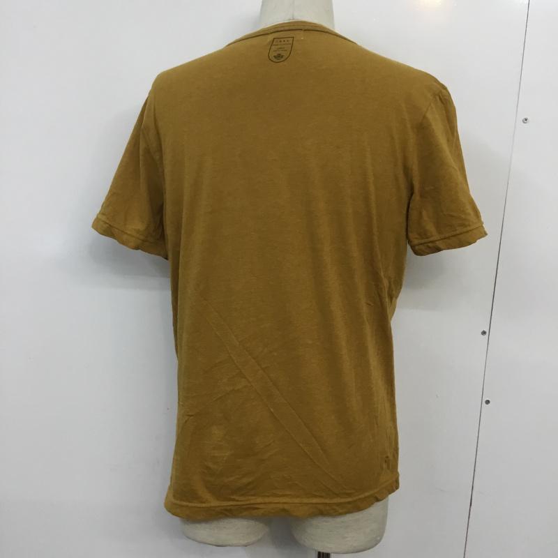 ジュンレッド JUNRed Tシャツ 半袖 ロゴ 2 プリント X ロゴ、文字 マスタード / マスタード /  メンズ USED 古着 中古 10046118