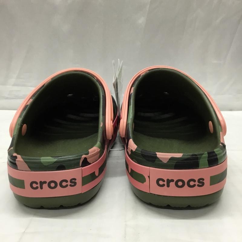 クロックス crocs シューズ シューズ 205532 crocband multi graphic clog 20cm キッズ サンダル 20.0cm カモフラージュ柄・迷彩 マルチカラー / マルチカラー /  ガールズ USED 古着 中古 10110663