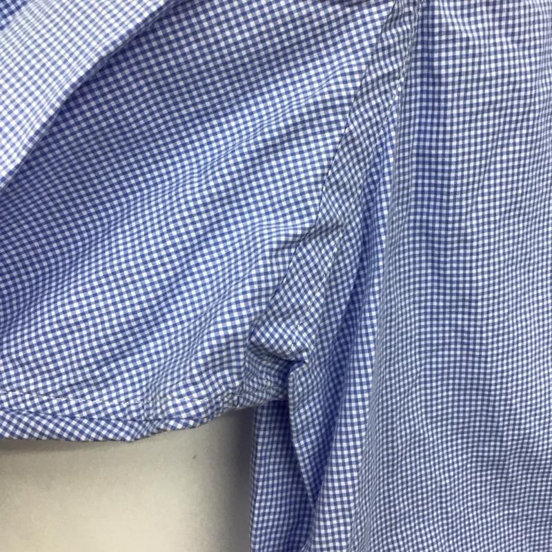 ラルフローレン RALPHLAUREN シャツ、ブラウス 長袖 長袖シャツ チェックシャツ カラーシャツ ボタンダウンシャツ L チェック 白 / ホワイト / X 水色 / ライトブルー /  メンズ USED 古着 中古 10130755