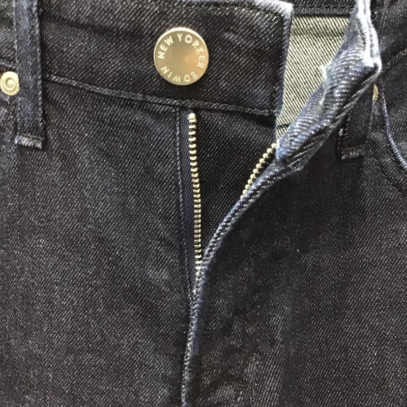 ニューヨーカー NEWYORKER パンツ デニム、ジーンズ EDWIN ストレッチ 無地 インディゴ / インディゴ /  レディース USED 古着 中古 10117037