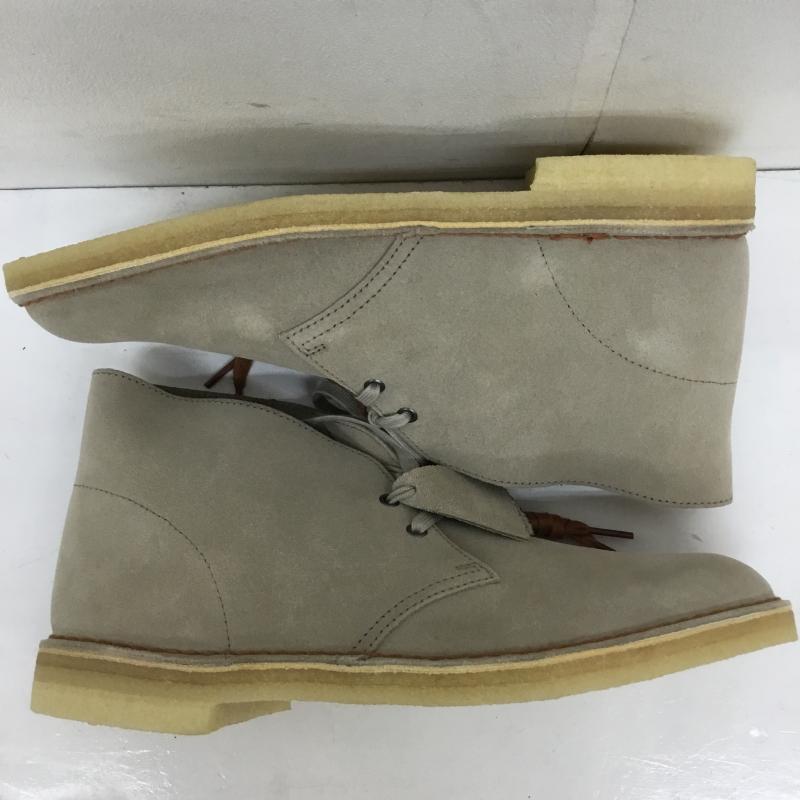 クラークス Clarks ブーツ ショートブーツ デザートブーツ 28.5cm 無地 ベージュ / ベージュ /  メンズ USED 古着 中古 10119080