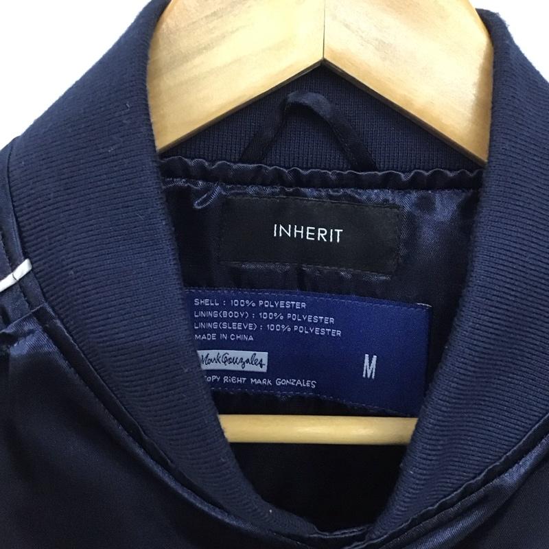 インヘリット INHERIT ジャケット、上着 ジャケット、ブレザー 2g5-8409 MarkGonzales ブルゾン アウター ラグラン M ロゴ、文字 紺 / ネイビー /  メンズ USED 古着 中古 10141456