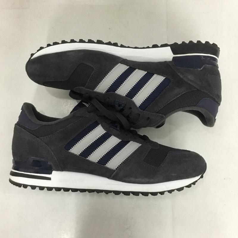 アディダスオリジナルス adidas originals スニーカー スニーカー M19391 ZX700 26cm 26.0cm ロゴ、文字 紺 / ネイビー / X 灰 / グレー /  メンズ USED 古着 中古 10140402