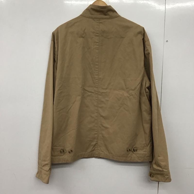 ポロラルフローレン POLO RALPH LAUREN ジャケット、上着 ジャケット、ブレザー ジップアップジャケット アウター スタンドカラージャケット L ロゴ、文字 ベージュ / ベージュ /  メンズ USED 古着 中古 10146446