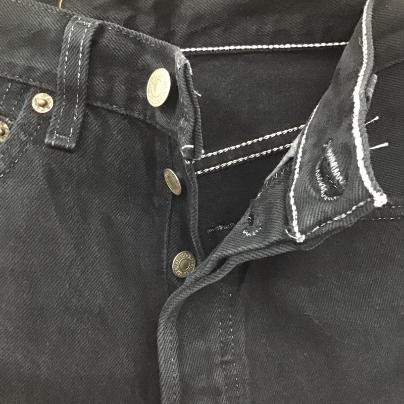 リーバイス Levi s パンツ デニム、ジーンズ USA製 2000年 後染め 28インチ 無地 黒 / ブラック /  メンズ USED 古着 中古 10105731