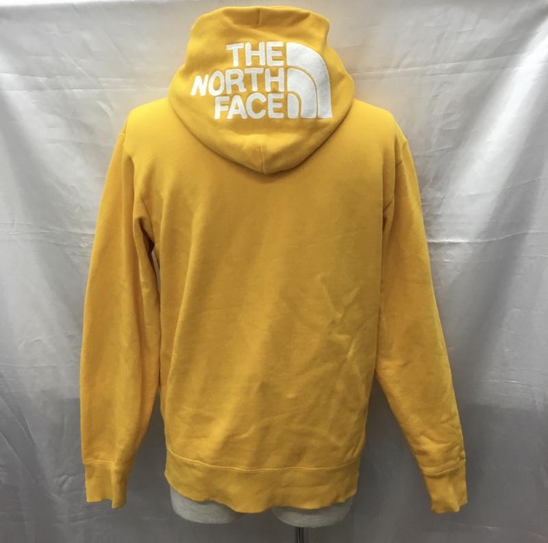 ザノースフェイス THE NORTH FACE パーカー 長袖 ジップアップパーカー 長袖パーカー フード付きパーカー M ロゴ、文字 黄 / イエロー /  メンズ USED 古着 中古 10118668