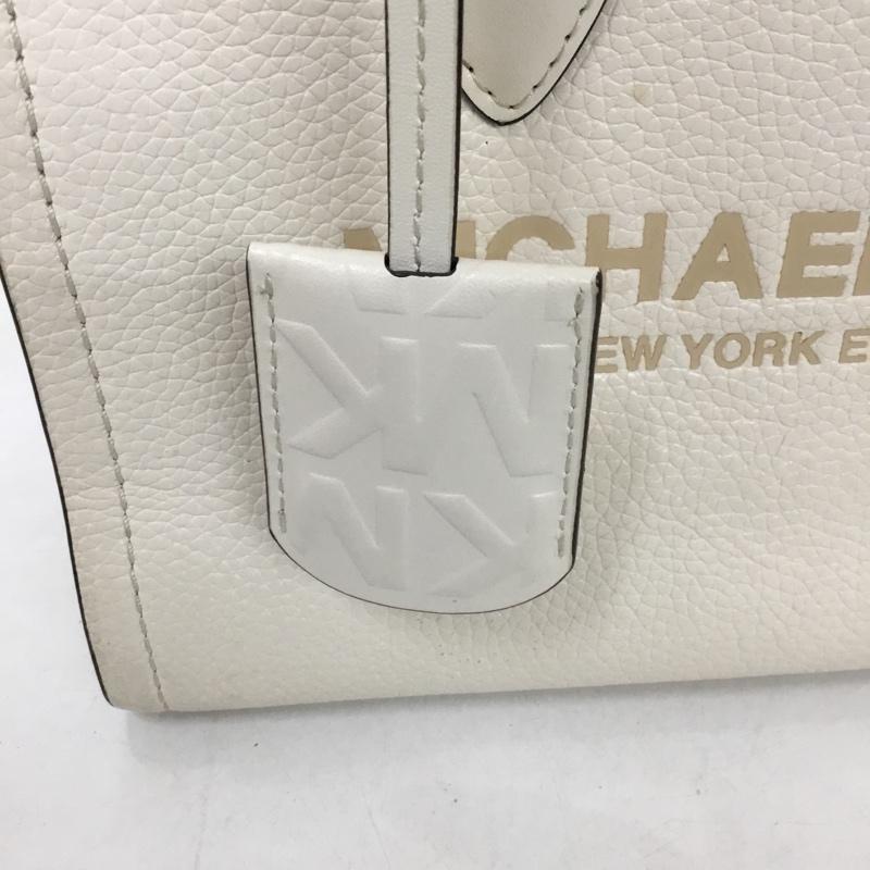 マイケルコース MICHAEL KORS ハンドバッグ ハンドバッグ 35S2G7ZC5L ロゴ、文字 アイボリー / アイボリー /  レディース USED 古着 中古 10138868