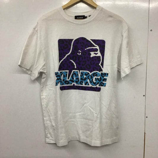 エクストララージ XLARGE Tシャツ 半袖 半袖カットソー プリントTシャツ クルーネックカットソー M ロゴ、文字 X プリント 白 / ホワイト /  メンズ USED 古着 中古 10137354