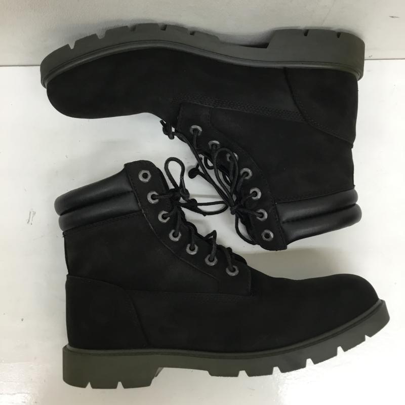 ティンバーランド Timberland ブーツ ショートブーツ A1ODY A1398 6インチ ヌバックブーツ 28.0cm ロゴ、文字 黒 / ブラック /  メンズ USED 古着 中古 10144478
