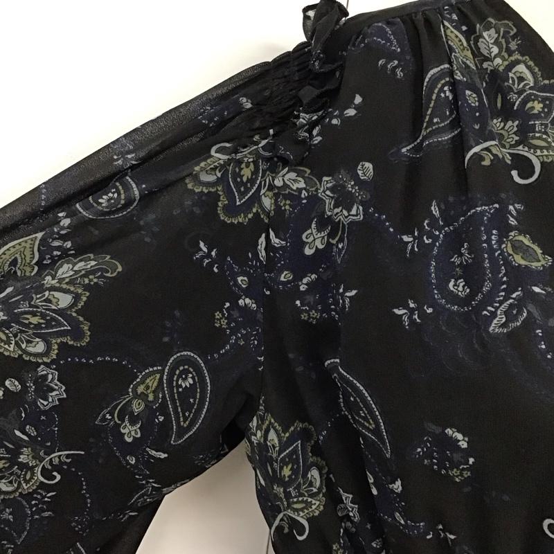 マウジー MOUSSY ワンピース ロングスカート 010dsh30-0510 長袖ロングワンピース フレアスカート 総柄 2 プリント マルチカラー / マルチカラー /  レディース USED 古着 中古 10118561