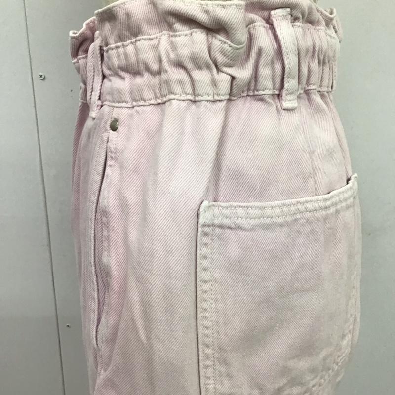 ザラ ZARA パンツ デニム、ジーンズ 5862 152 656 ワイドパンツ テーパード 無地 桃 / ピンク /  レディース USED 古着 中古 10109720