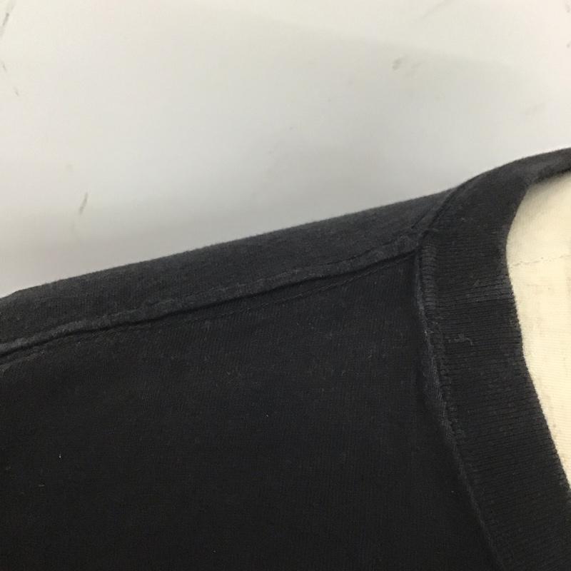 ラッツ RATS Tシャツ 半袖 半袖カットソー プリントTシャツ クルーネックカットソー L ロゴ、文字 黒 / ブラック /  メンズ USED 古着 中古 10113151