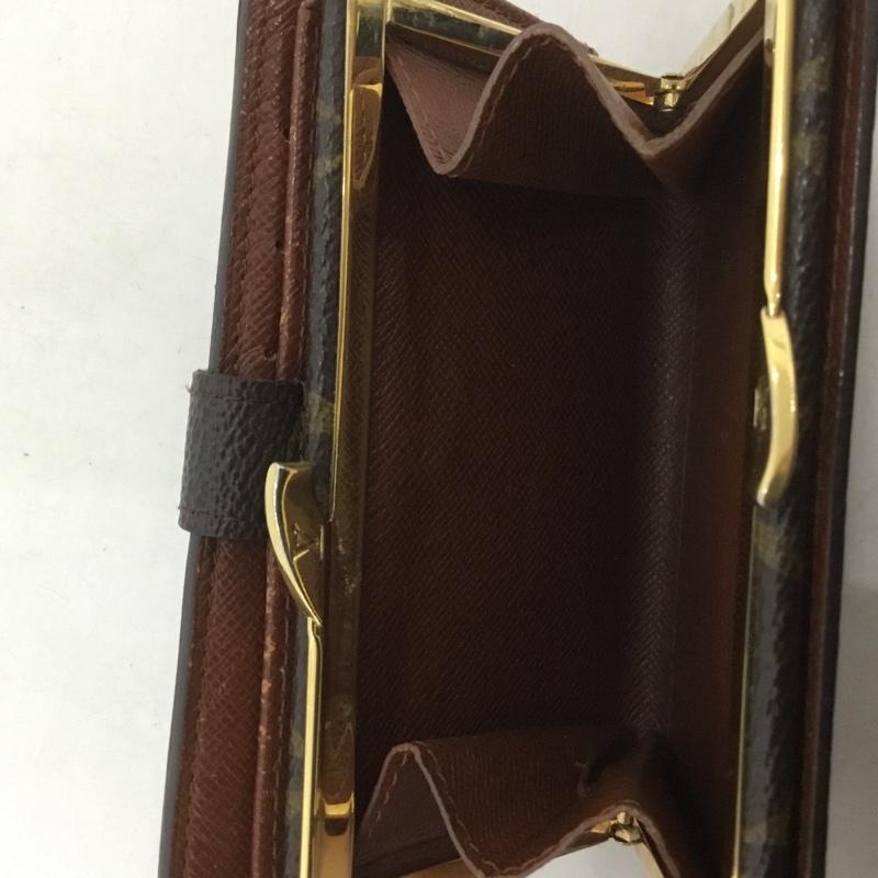 ルイヴィトン LOUIS VUITTON 財布 二つ折り M10051 がま口 モノグラム ロゴ、文字 茶 / ブラウン /  レディース USED 古着 中古 10138112