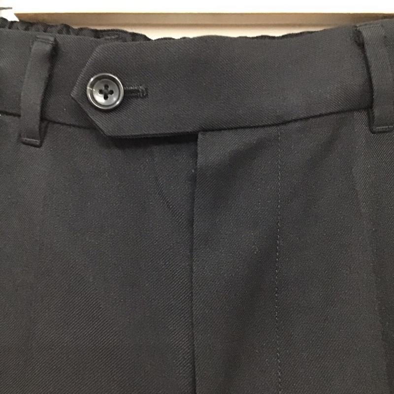 グローバルワーク GLOBAL WORK パンツ スラックス スラックスパンツ ワイドパンツ カジュアルパンツ センタータックパンツ M 無地 黒 / ブラック /  メンズ USED 古着 中古 10114181
