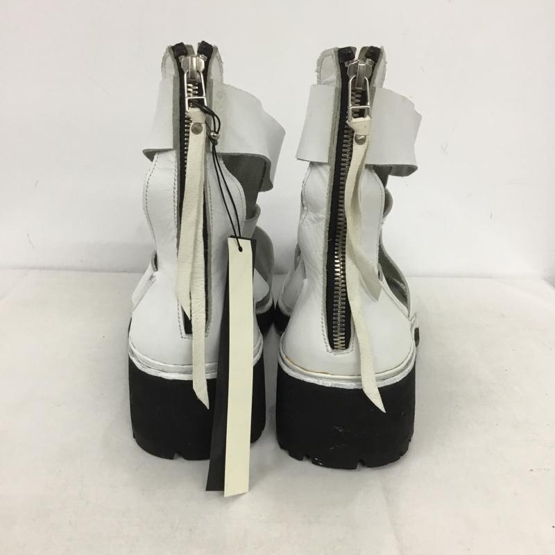 ケムリ KMRii サンダル サンダル 1801-BO02 METAL SANDAL レザー 無地 白 / ホワイト /  メンズ USED 古着 中古 10139073