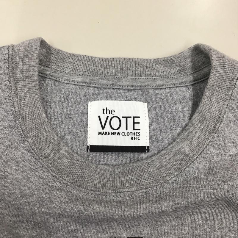 ボートメイクニュークローズ VOTE MAKE NEW CLOTHES Tシャツ 半袖 VT-0055RHC クルーネック L プリント 灰 / グレー /  メンズ USED 古着 中古 10122605