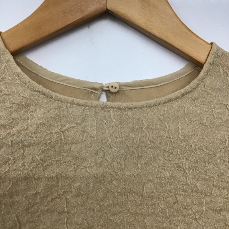 ミラオーウェン Mila Owen シャツ、ブラウス 七分袖 09WFT234110 クルーネックボリュームスリーブブラウス 0 無地 ベージュ / ベージュ /  レディース USED 古着 中古 10141228