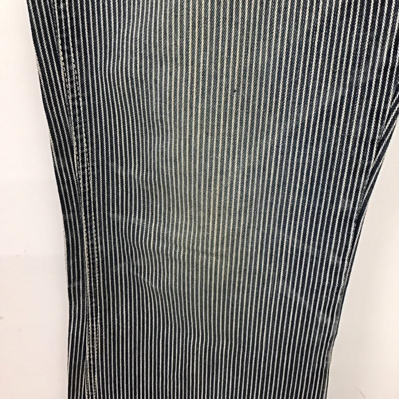 リー Lee パンツ ワークパンツ、ペインターパンツ JOHN’S CLOTHING ヒッコリー　ブーツカット M ストライプ 白 / ホワイト / X インディゴ / インディゴ /  メンズ USED 古着 中古 10131421