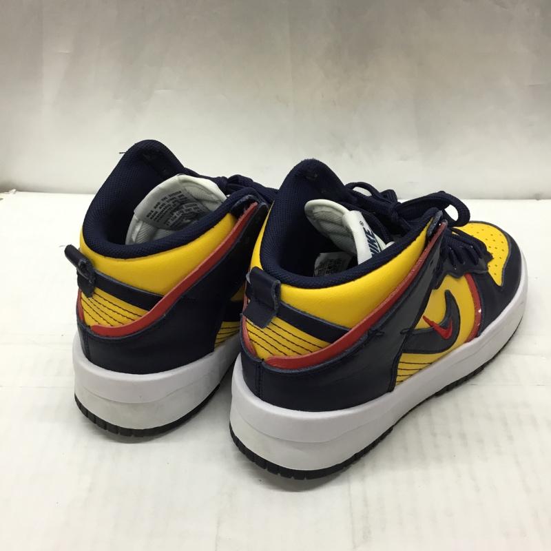 ナイキ NIKE スニーカー スニーカー DH3718-701 WMNS DUNK HIGH UP 22.5cm 22.5cm ロゴ、文字 紺 / ネイビー / X 黄 / イエロー / X 赤 / レッド / X 白 / ホワイト /  レディース USED 古着 中古 10111534