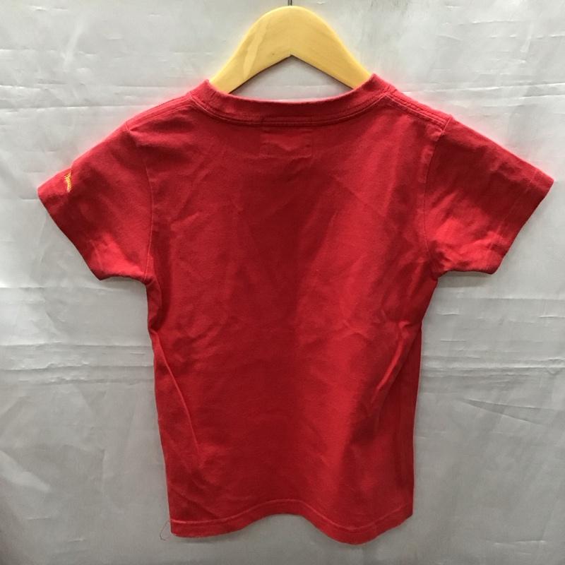 エヴィス EVISU Tシャツ 半袖 120cm キッズ 120cm ワンポイント 赤 / レッド /  ボーイズ USED 古着 中古 10116921