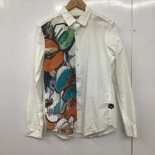 デシグアル Desigual シャツ、ブラウス 長袖 長袖シャツ プリントシャツ カラーシャツ S プリント 白 / ホワイト /  メンズ USED 古着 中古 10147979