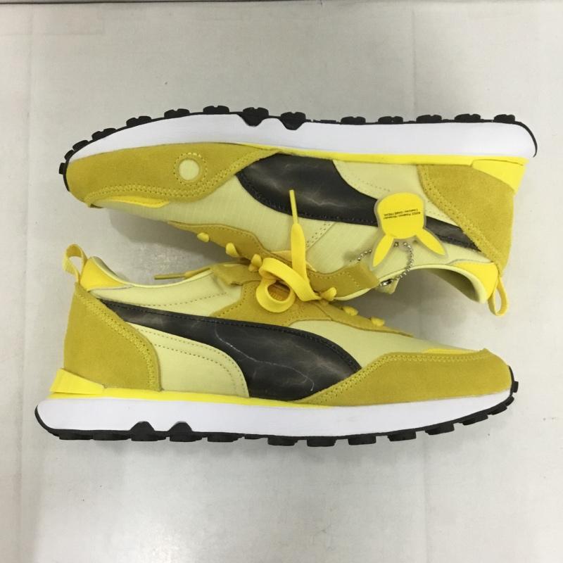 プーマ PUMA スニーカー スニーカー 387688 01 RIDER FV PIKACHU ピカチュウ ポケモン 27cm 箱有 27.0cm ロゴ、文字 黄 / イエロー / X 黒 / ブラック /  メンズ USED 古着 中古 10143264